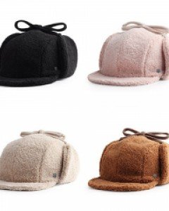 4컬러 퍼피 양털 트루퍼햇 귀덮개 털모자 귀다리 겨울군밤캡
