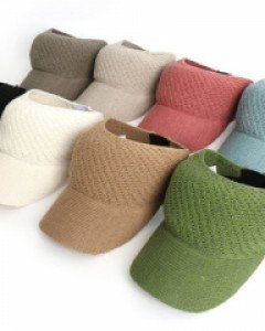 8컬러 지사 밴드 선캡 쿨 시원한 여자 햇빛가리개모자