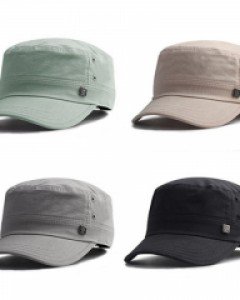 4컬러 베이스 립 체크 군모 쿨 여름 통기성 남자 여자 캡모자