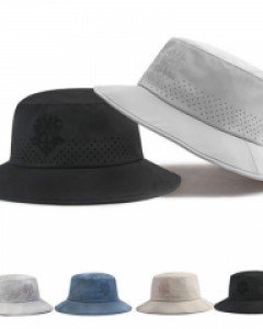 엠쿰 타공 벙거지모자 아웃도어 경량원단 여름 등산 턱끈