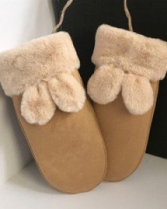 토끼 무스탕 벙어리 털장갑 귀여운 어그 겨울 여자 방한 장갑