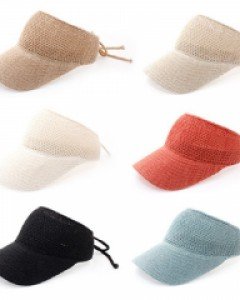 7컬러 쿨 썸머 지사 썬캡 여름 여성 비치 바캉스 밀짚모자