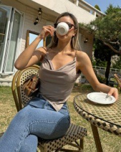 사선 체인 슬리브리스