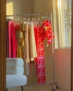 립합 트로피컬 스카프 탑