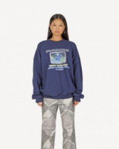 그래픽 프린트 스웨트셔츠