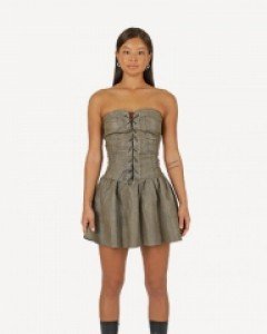 레더 코르셋 드레스