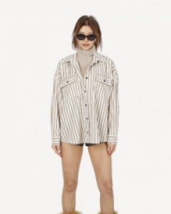 웜 스트라이프 셔츠