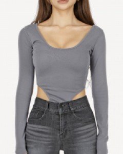 바디수트 긴팔 티셔츠