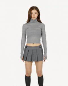 캐시미어 울 폴라 티셔츠