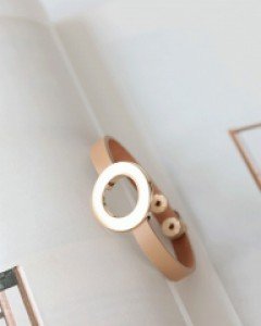써클 가죽 브레이슬릿