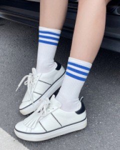 오버핏삼선양말