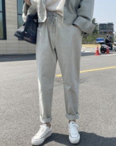 패치피그먼트 밴딩배기팬츠(자체제작)