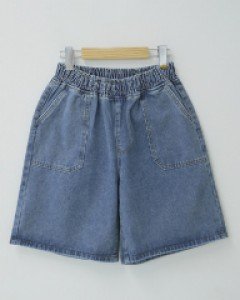 에어빅 데님 하프팬츠