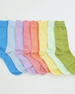 파스텔컬러 플레인 양말