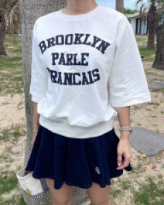 비에프 반팔 맨투맨