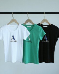 A 빈티지 반팔티셔츠