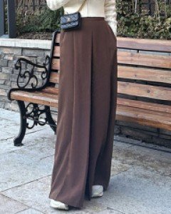 루즈핀턱 와이드팬츠