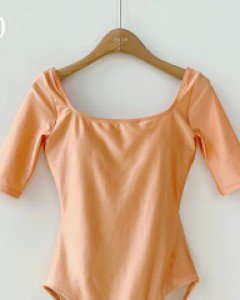 pearly glam swim suit (ORANGE)