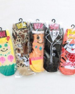 그래픽 니트 양말 -2