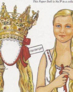 norwegian national costumes -paper doll -MARGIT