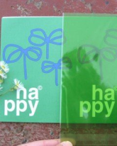happy 편지지 -green