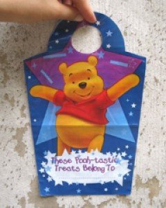 Pooh party bags -for presents and treats