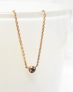 0.1ct 그레이 다이아몬드 목걸이