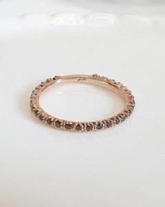 플라워 브라운 이터니티 반지