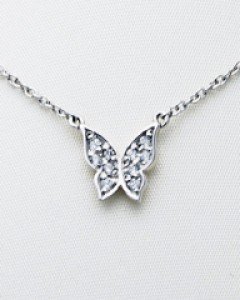 버터 플라이 큐빅 목걸이