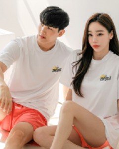 [2개구매시 추가할인]루즈핏 플로리 반팔래쉬가드(남여공용/UV차단 SPR50+).518