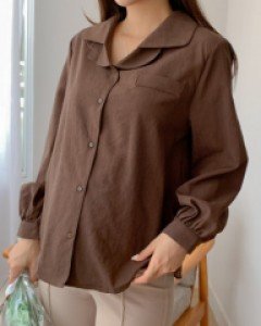 임부복*위즐더블카라 블라우스