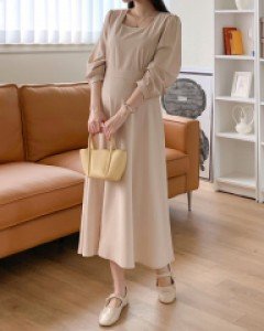 한정수량 SALE임부복*드레스업스퀘어조절 임산부원피스