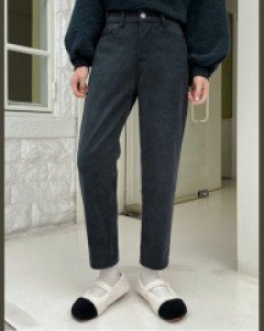 +5ºC 코지 밍크 뒷밴딩 배기팬츠