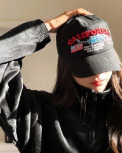 피시 자수 레터링 볼-cap