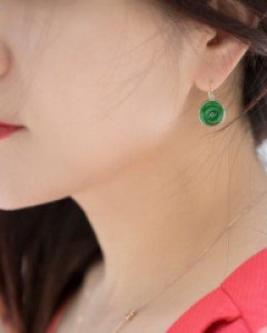 [나스첸카] 청순 비취를 달다 _ jade 비취 귀걸이