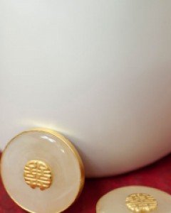 [나스첸카] 라벤더 비취 관자 [실버 수공예 비취 관자]