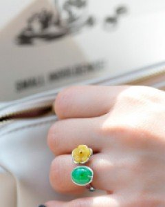 [나스첸카] 이미지 메이킹 _ 호박 반지 , 비취 반지