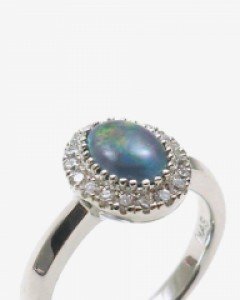 [NAS] opal hathaway ring [실버 수공예 오팔 반지]