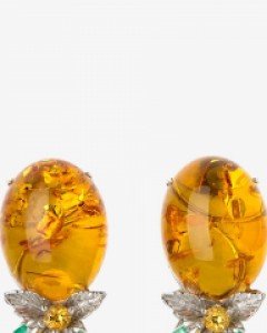 [NAS] 신비주의 전략 9 _ amber 호박 귀걸이