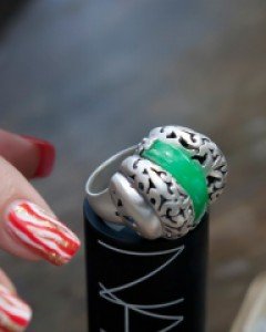 [나스첸카] 연애 공작소 [실버 수공예 비취 반지]