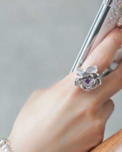 [나스첸카] NASCHENKA 로즈 _ 은 자수정 팔찌