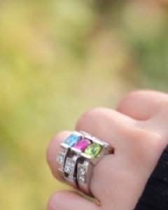 [나스첸카] 레이어링 웨지링 _ tourmaline 토르마린 반지