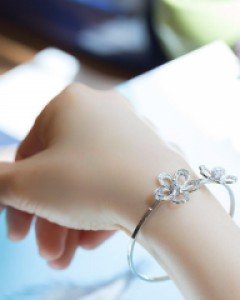 [나스첸카] [NAS] 꽃팔찌 _ silver 은 팔찌 handmade, silver craft NASCHENKA