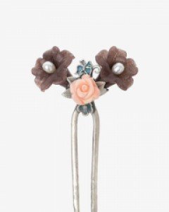 [나스첸카] 꽃들의 제안 _ 어벤츄린 뒤꽂이 산호 뒤꽂이 _ 한복 머리장식 _ 결혼준비 _ 신랑어머니한복