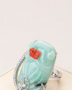 [나스첸카] 비취 매미 반지 _ jade 비취 반지