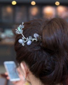 [나스첸카] 피어나는 구나 _ 라벤더 비취 뒤꽂이