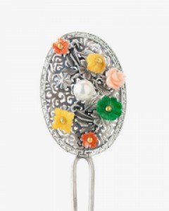 [나스첸카] 달콤한 떨잠형 전통 은 뒤꽂이 _ 한복 머리장식 _ 결혼준비 _ 신랑어머니한복