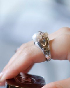 [나스첸카] 화이트송, 진주쌈 반지 _ 진주 반지