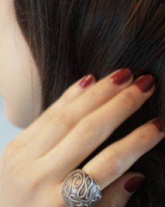 [나스첸카] 아름다운 한국의 선, 유선반지 [실버 수공예 은반지]