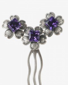 [나스첸카] 야화의 기묘한 이야기 _ 합성 자수정 뒤꽂이 _ 한복 뒤꽂이 _ 결혼준비 _ 혼주 뒤꽂이